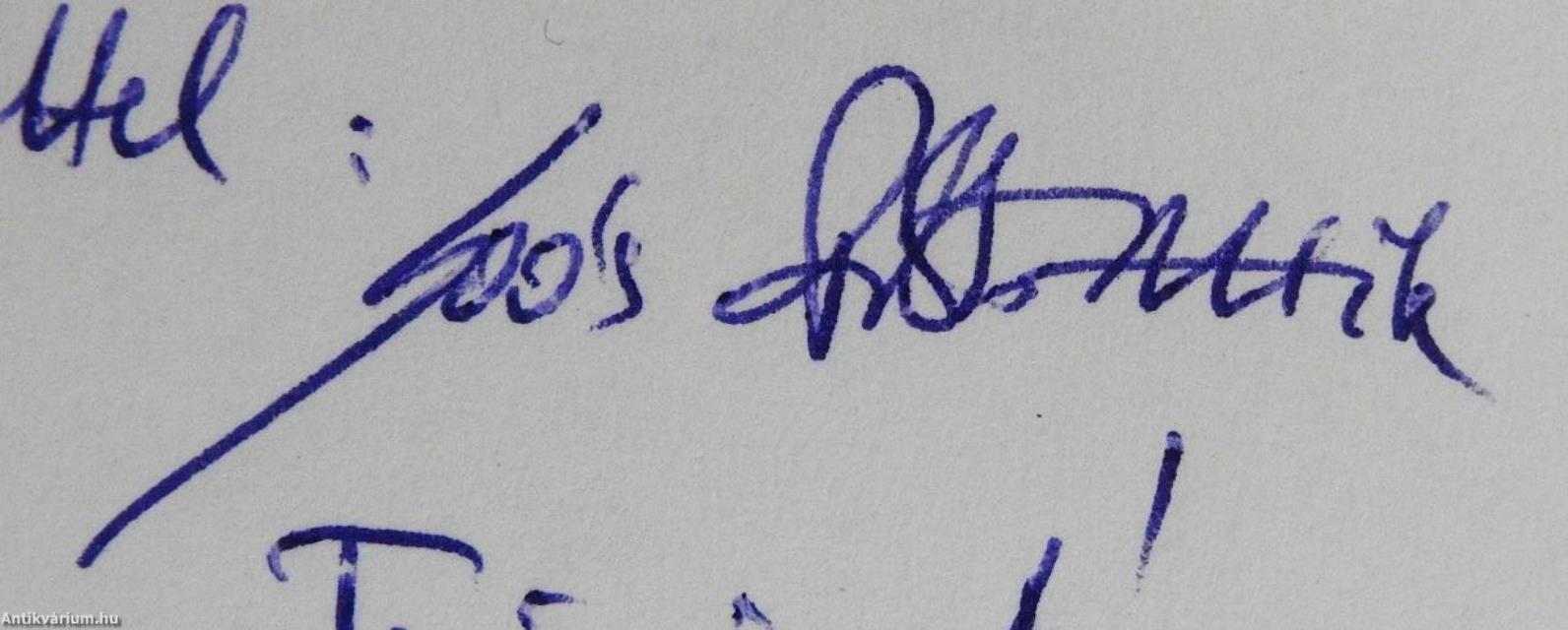 Utak és útvesztők (többszörösen dedikált példány)