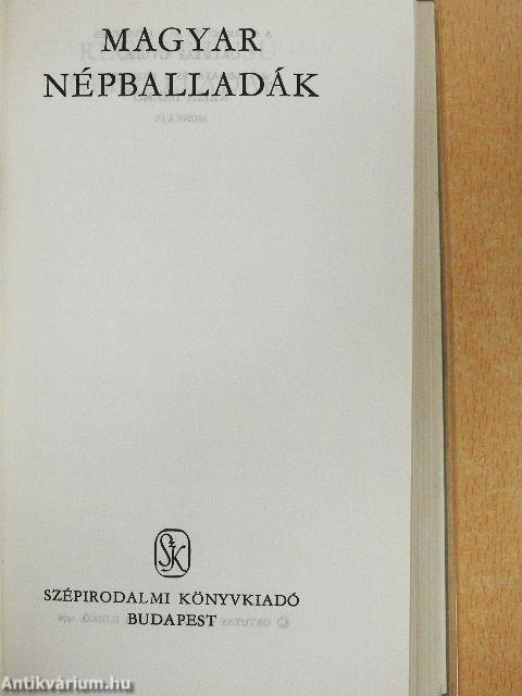 Magyar népballadák
