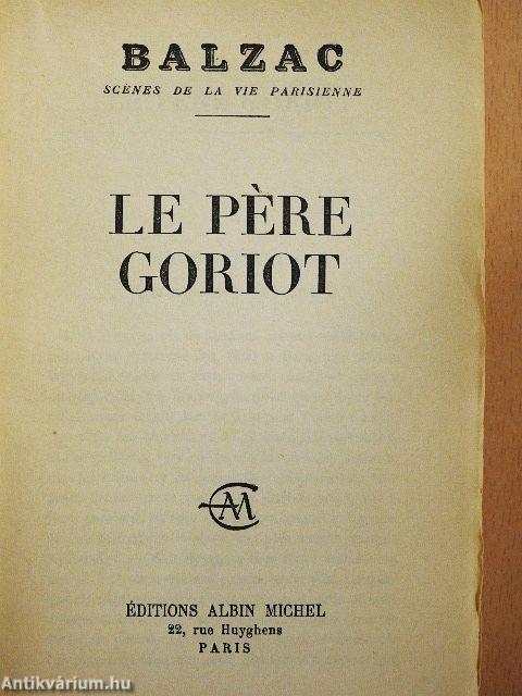Le Pére Goriot