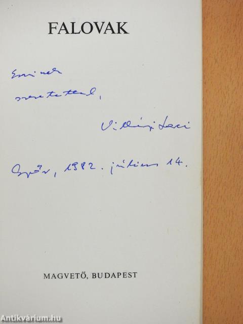 Falovak (dedikált példány)