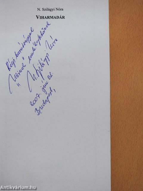 Viharmadár (dedikált példány)