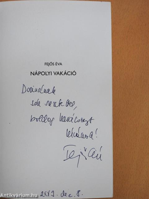 Nápolyi vakáció (dedikált példány)