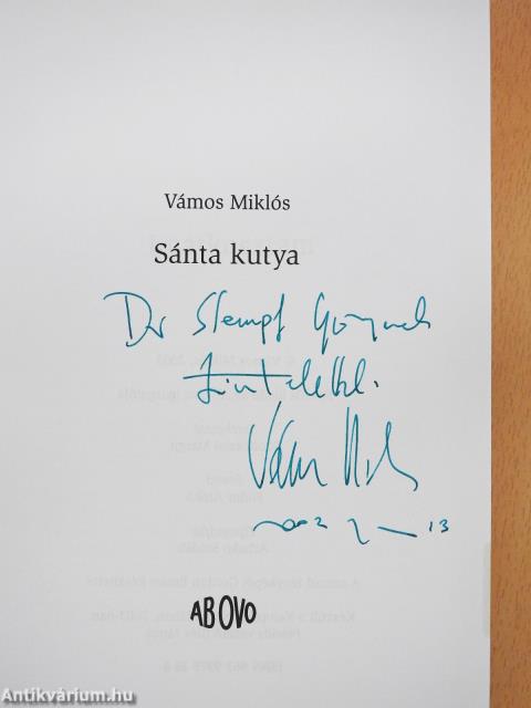 Sánta kutya (dedikált példány)