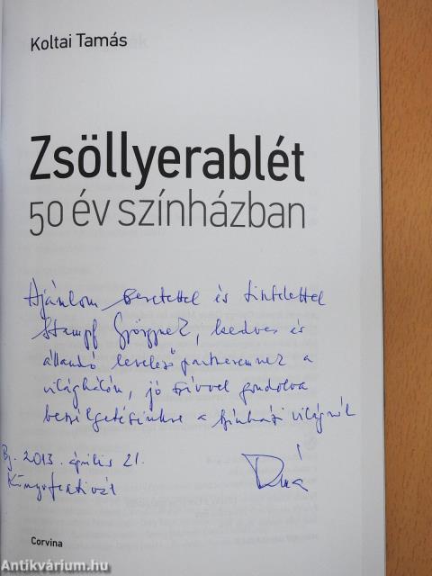 Zsöllyerablét (dedikált példány)