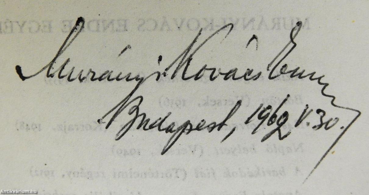 Akik szeretni tudtak (aláírt példány)