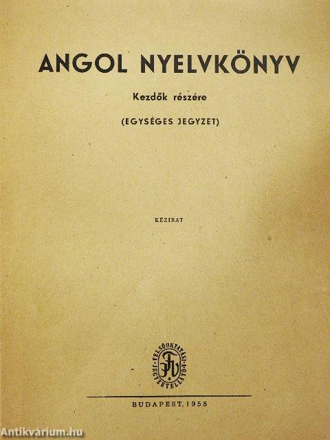 Angol nyelvkönyv