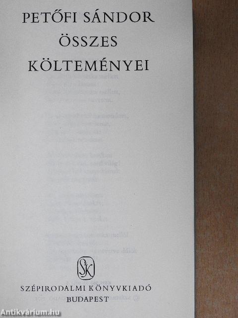 Petőfi Sándor összes költeményei