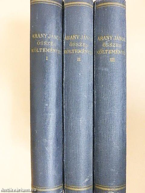 Arany János összes költeményei I-III.