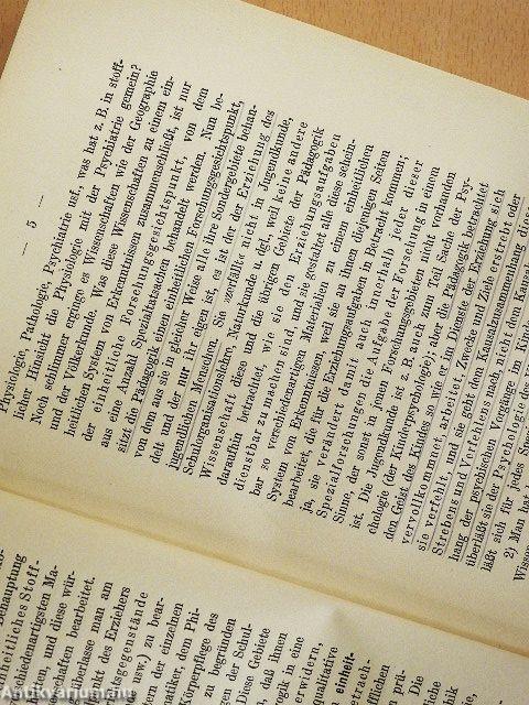 Abriss der Experimentellen Pädagogik