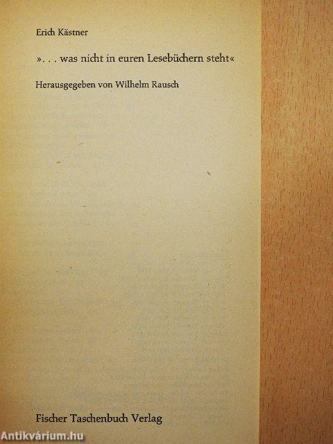 »...was nicht in euren Lesebüchern steht«