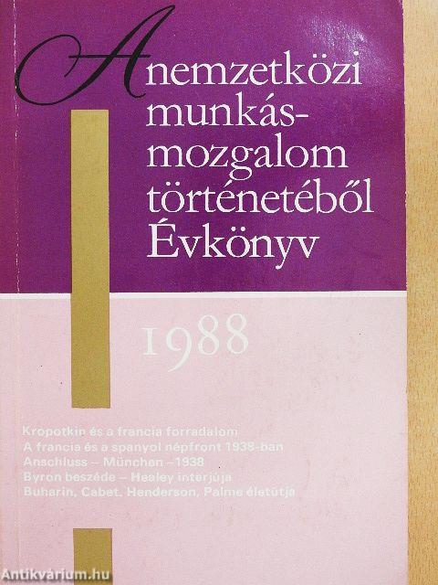 A nemzetközi munkásmozgalom történetéből 1988