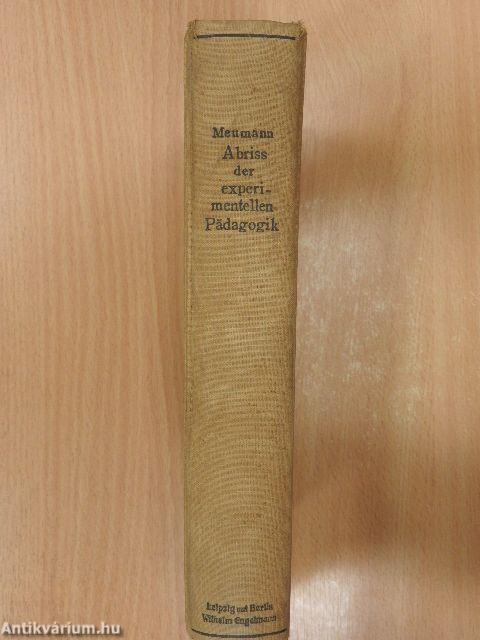 Abriss der Experimentellen Pädagogik
