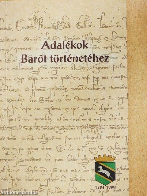 Adalékok Barót történetéhez