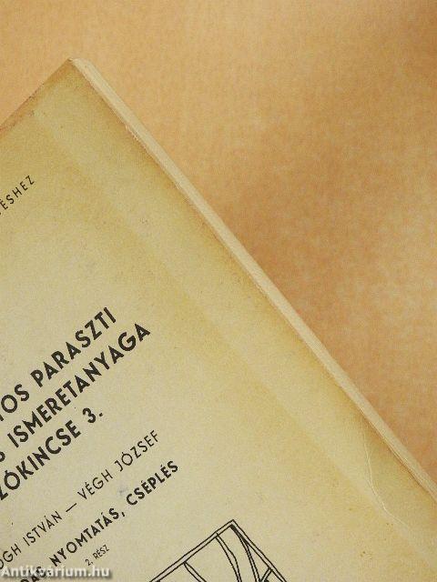 A hagyományos paraszti gazdálkodás ismeretanyaga és szókincse 3.