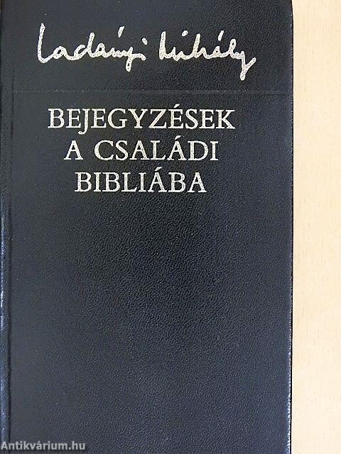 Bejegyzések a családi Bibliába