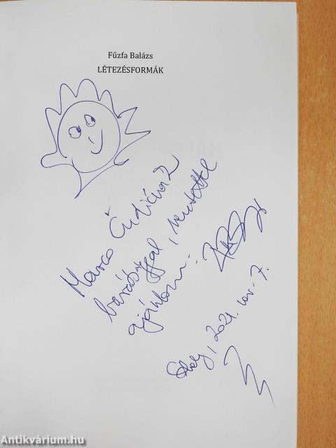 Létezésformák (dedikált példány)