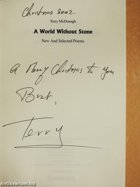 A World Without Stone (dedikált példány)