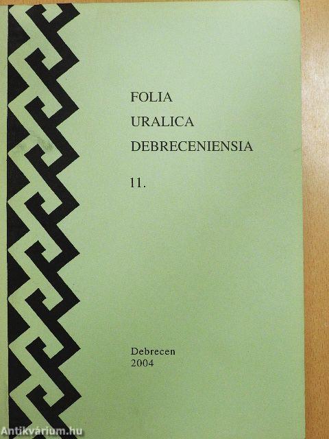 Folia Uralica Debreceniensia 11.