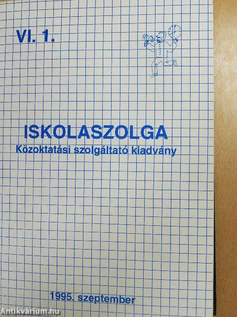 Iskolaszolga 1995. szeptember-1996. június