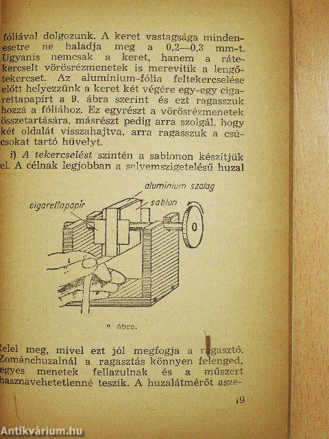 Elektromos kisműszerek készítése