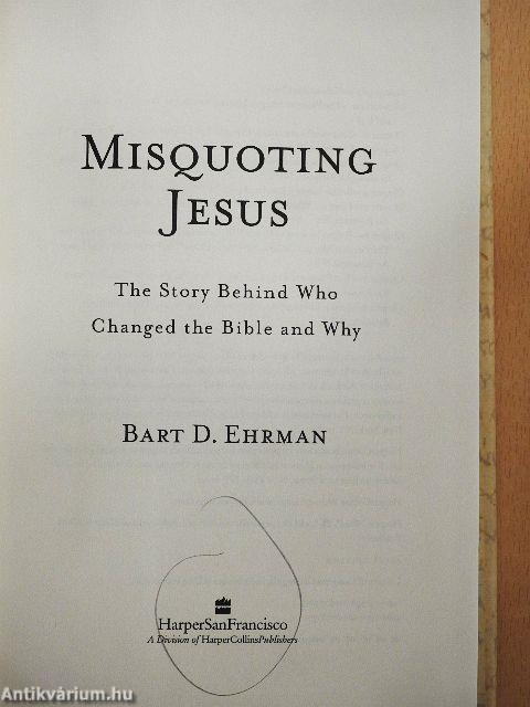 Misquoting Jesus