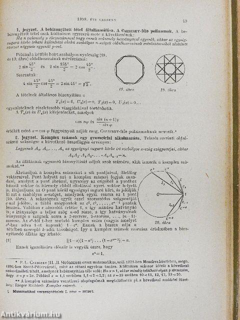 Matematikai versenytételek I-II.