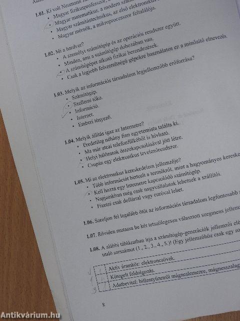 Példatár a gazdasági informatika alapjaihoz