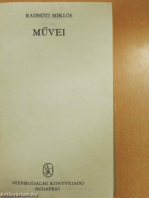 Radnóti Miklós művei