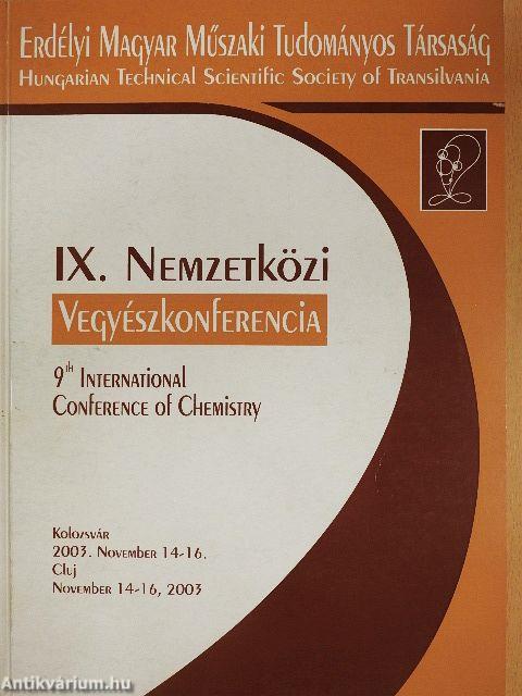 IX. Nemzetközi Vegyészkonferencia