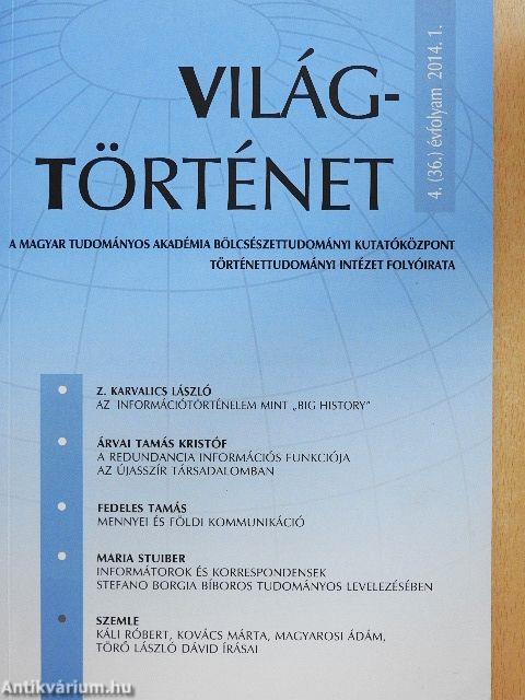 Világtörténet 2014/1-4.