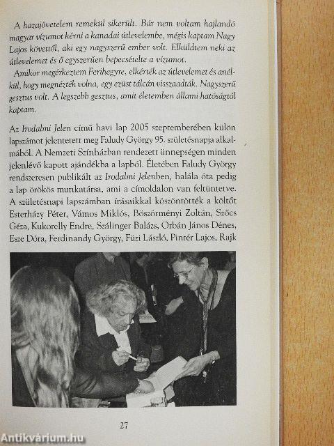 Faludy György utolsó éve