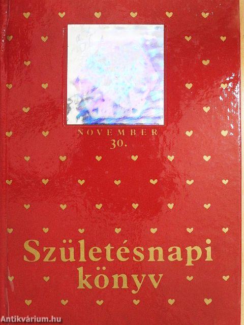Születésnapi könyv november 30.