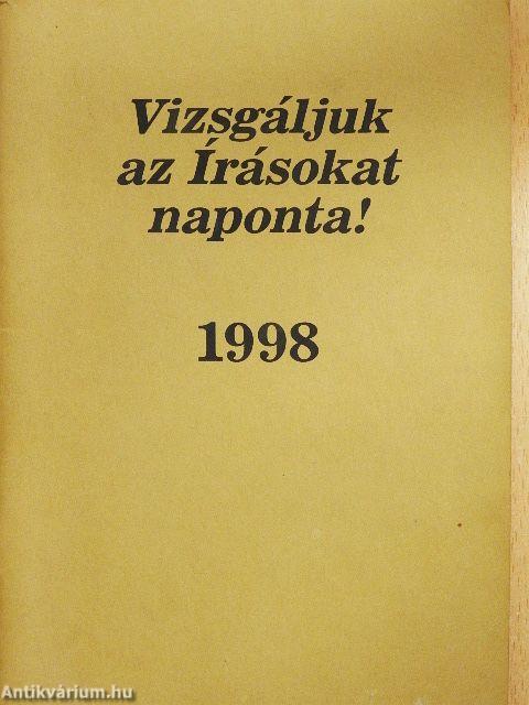 Vizsgáljuk az Írásokat naponta! 1998