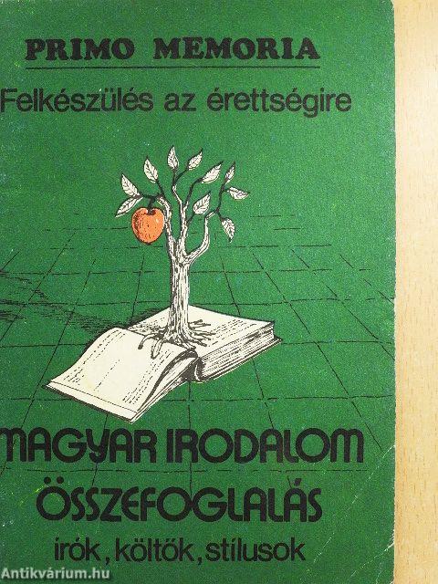 Magyar irodalom összefoglalás