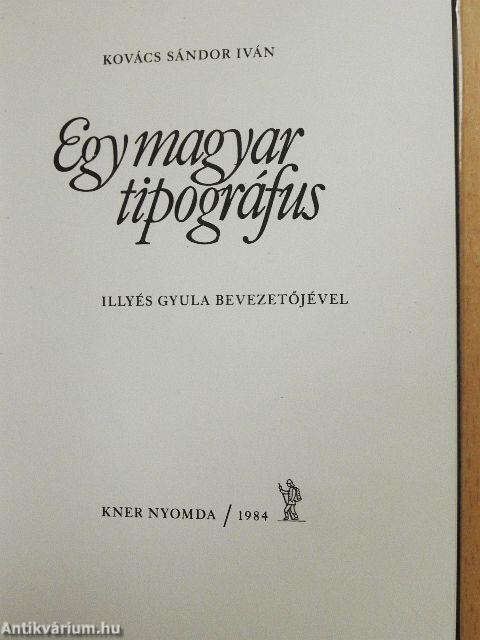 Egy magyar tipográfus