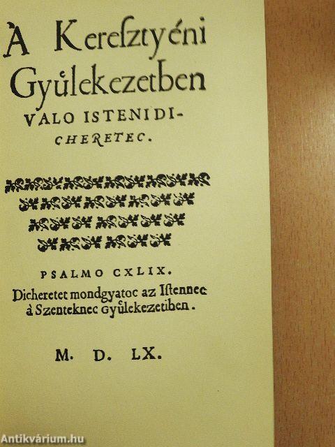 A keresztyéni gyülekezetben való isteni dicséretek