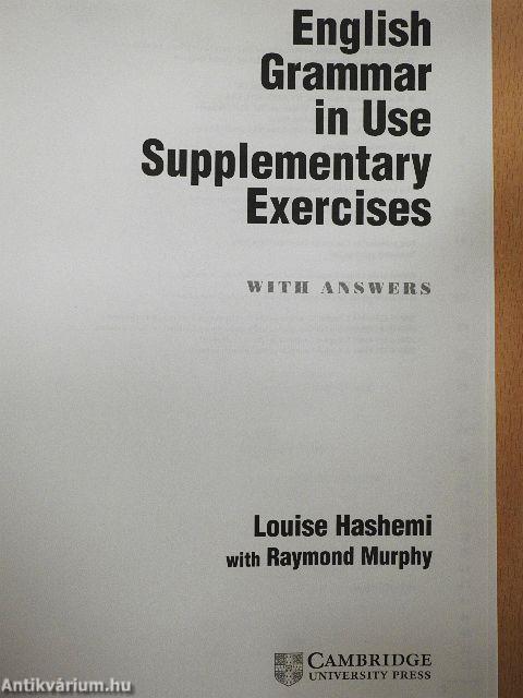 English Grammar in Use Supplementary Exercises with answers