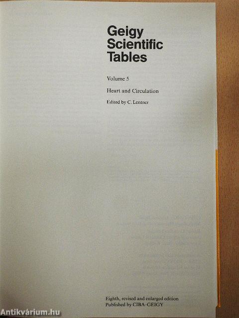 Geigy Scientific Tables 5.