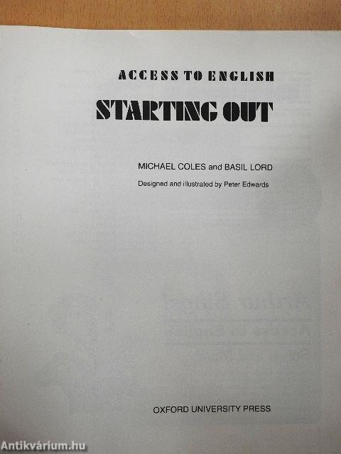 Starting Out - Book