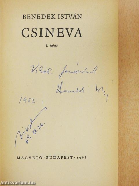 Csineva I-III. (dedikált példány)
