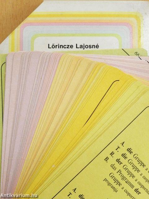 Német nyelvtan alapfokon 66 szemléltető kártyával