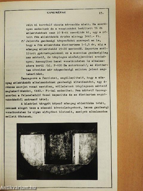 A vasúti járműipari műanyagalkalmazás 10 éve vállalatunknál 