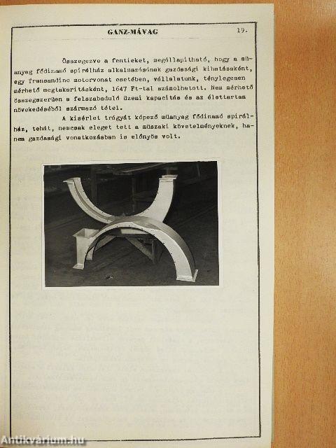 A vasúti járműipari műanyagalkalmazás 10 éve vállalatunknál 