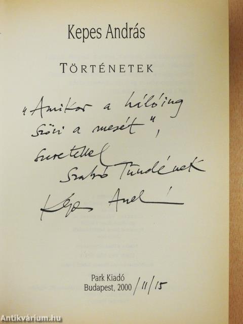 Kepes krónika (dedikált példány)