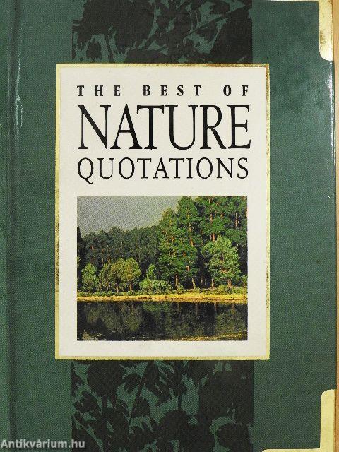 The Best of Nature Quotations