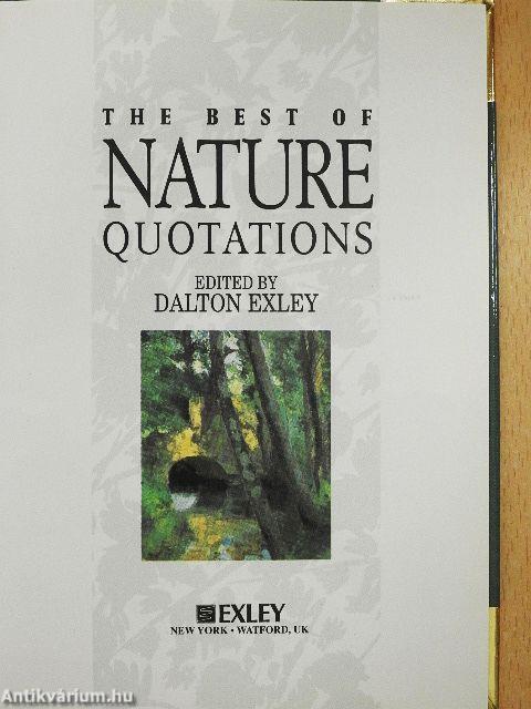 The Best of Nature Quotations