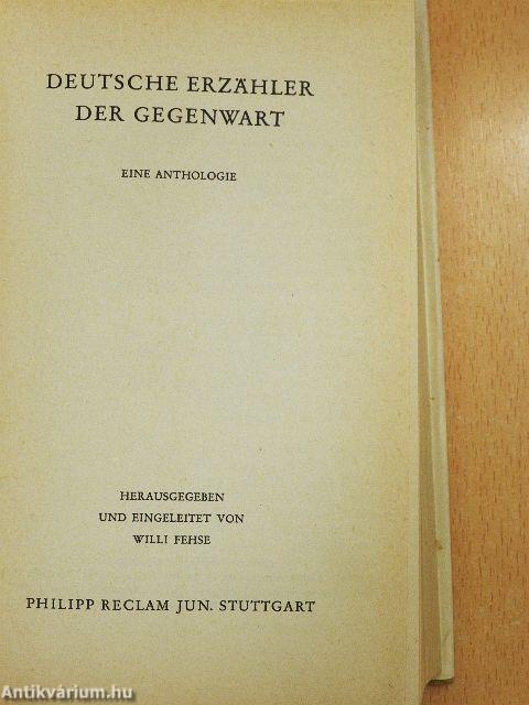 Deutsche Erzähler der Gegenwart
