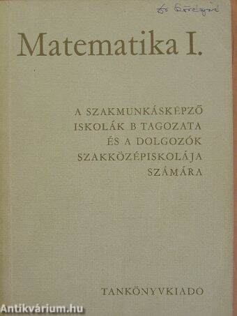 Matematika I.