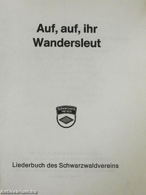 Auf, auf, ihr Wandersleut