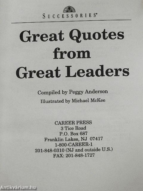 Great Quotes from Great Leaders